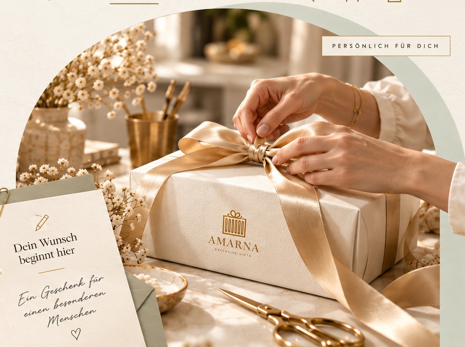 Liebevoll verpacktes AMARNA Geschenk